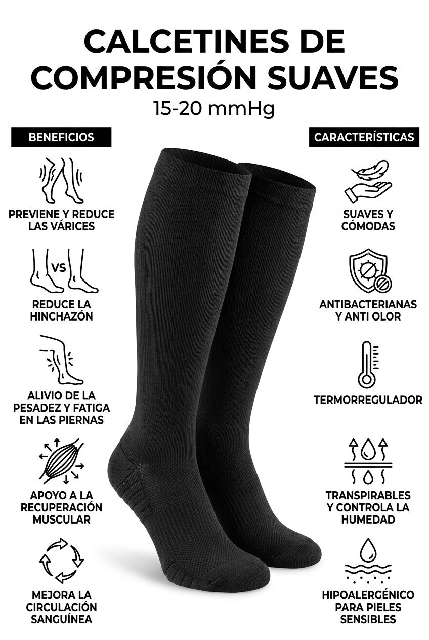 Calcetin de Compresión de bambú